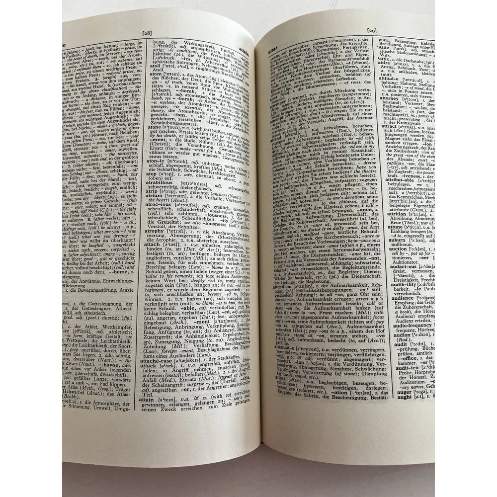 Cassell's German Dictionary Hardcover Thumb Indexed 1977 Betteridge English